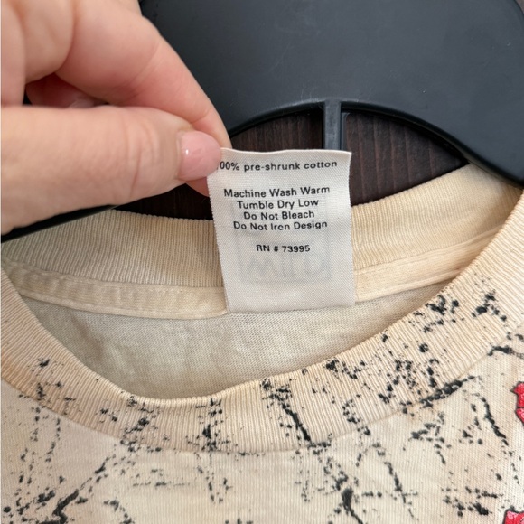 1992 Wild Oats Grateful Dead Vintage Tee / “Steal Your Face" All Over Print - Picture 6 of 13